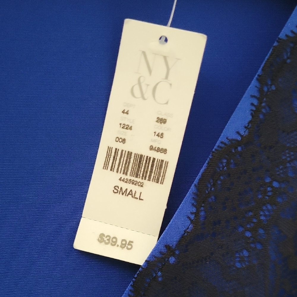 New York & Company BNWT Blue Tank Top - Picture 6 of 7
